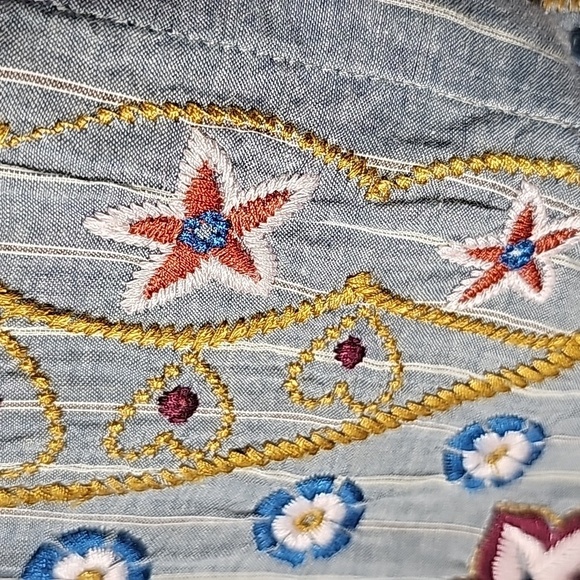 Jonny Was Workshop tunic top. gray, long sleeves.  Oversized small long sleeve - Picture 3 of 11